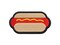 Yummy Hot Dog Multi-Color Embroidered Iron-On or Hook & Loop Patch Applique